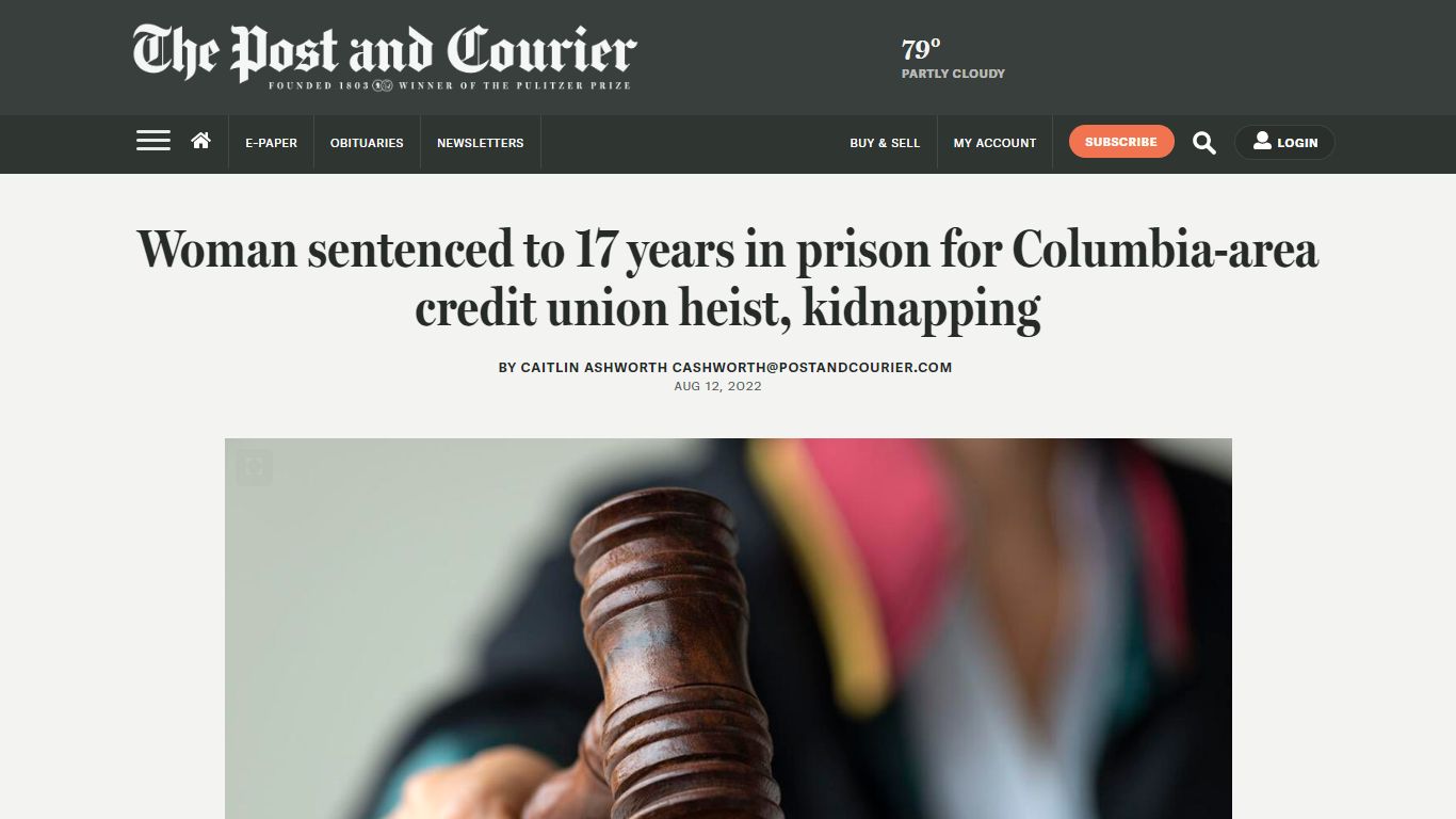 Woman sentenced to 17 years in prison for Columbia-area credit union ...