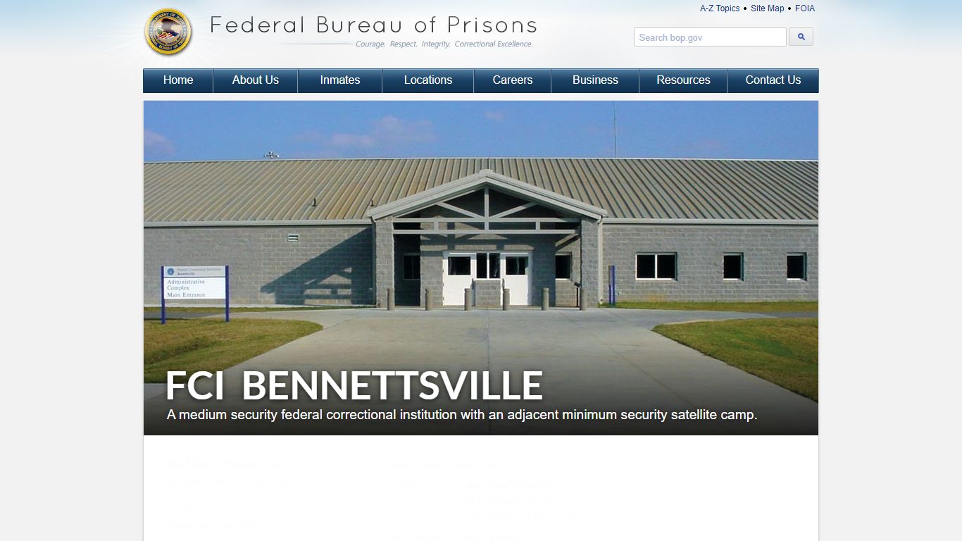 FCI Bennettsville - Federal Bureau of Prisons